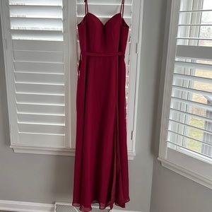 Burgundy formal gown. Perfect condition